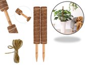 Hanamura Mosstok voor planten – Plantenstok – 2x 45cm - Verlengbaar