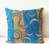 Sierkussen - Ankara Hoes Swirl - Multicolor - 45 Cm X 45 Cm