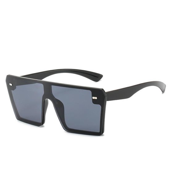 Ideaal niet voldoende Harde ring Eyebros™ Zonnebril Zwart | Zonnebril Groot XL | zonnebril Large |Trendy  Zonnebril... | bol.com