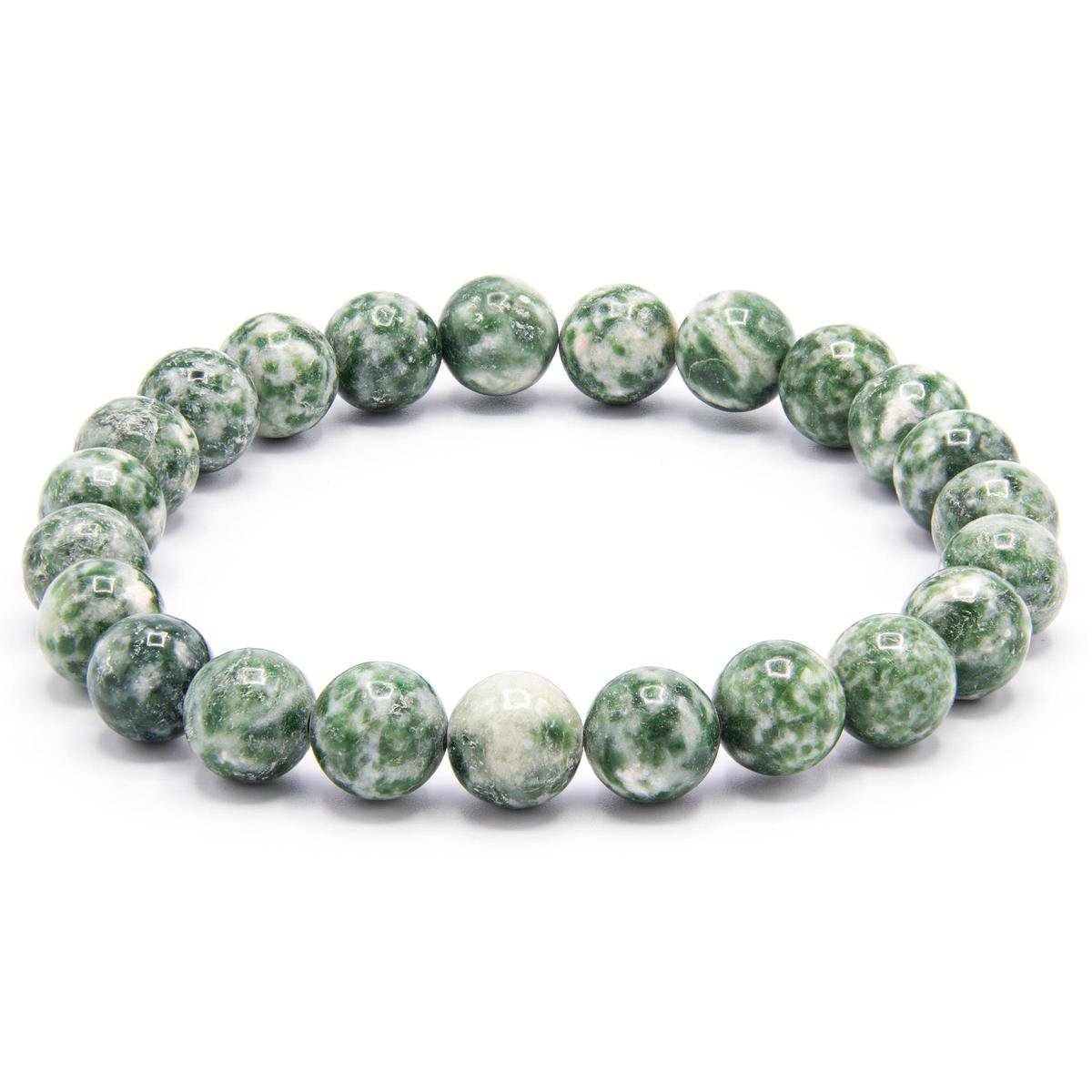Victorious Natuurstenen Kralen Armband – Heren Armband – Dames Armband – Groen – 18cm