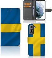 Flipcase Geschikt voor Samsung Galaxy S21 FE Telefoon Hoesje Zweden