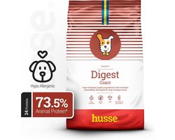Husse Lam en Rijst Giant - Hypoallergeen Hondenvoer, Hondenvoeding Droog, Hondenbrokken Hypoallergenic - 12,5 kg