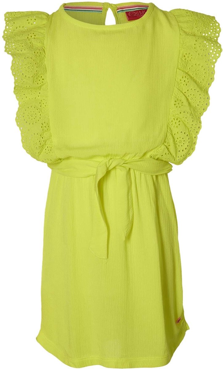 Quapi meisjes mouwloze jurk Fancy Lemon Yellow - maat 110/116