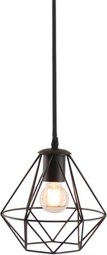 Olucia Jochem - Industriële Hanglamp - 3L - Metaal - Zwart - Rond - 120 cm