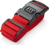 Kofferriem met cijferslot - Bagage Riem - Luggage strap - Kofferband - gesp - 180x5cm - Grijs - Rood - Blauw