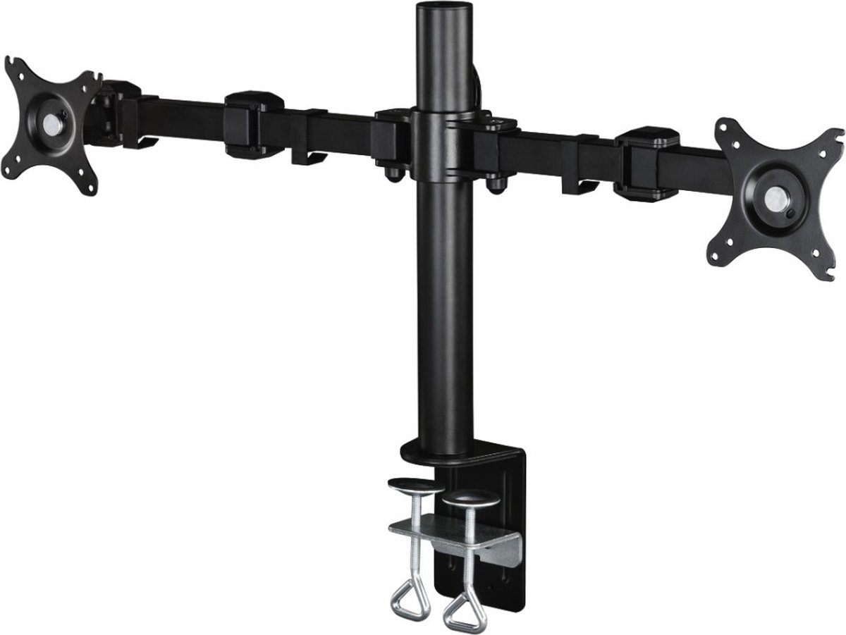Hama Bureau stand voor 2 schermen van 66 cm, 26 inch 2 armen zwart
