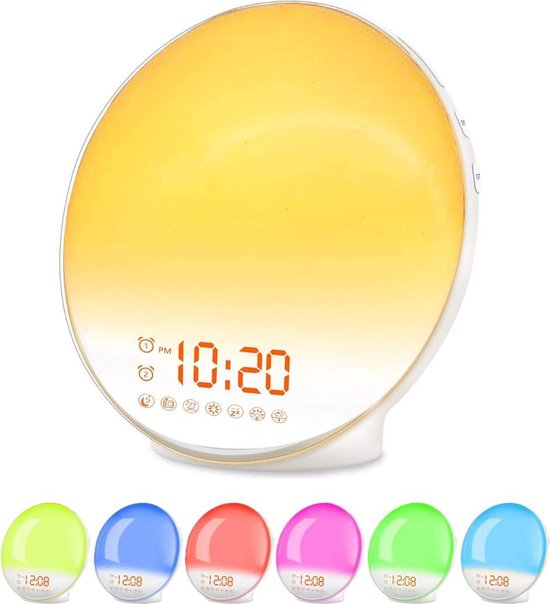 Ecommdro WL06 - Wake-Up Light - Wekkerradio - USB Aansluiting