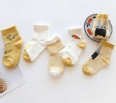 Kindersokken-Meisjes-Biologisch Katoen-5 Paar/Medium/ 2-3 Jaar/Schoenmaat 23-26