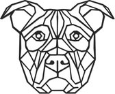 Hout-Kado - Stafford - Large - Zwart - Geometrische dieren en vormen - Hout - Lasergesneden- Wanddecoratie