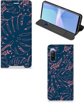 Bookcase Sony Xperia 10 III Smartphone Hoesje Palm Leaves