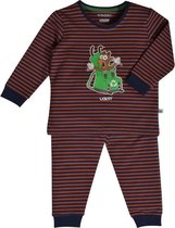 Woody Jongens pyjama - Geit - Donkerblauw-roest - 202-3-PZL-Z/985 - 3m