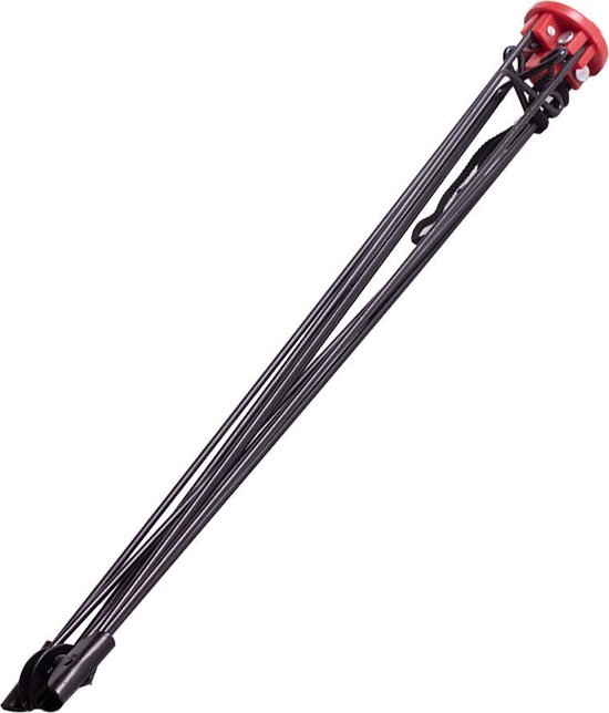 X2 Kruisnet 105x105 cm - Inklapbaar - Visnet- Aasvisjes Vangen - Zwart van Merkloos — afbeelding 2