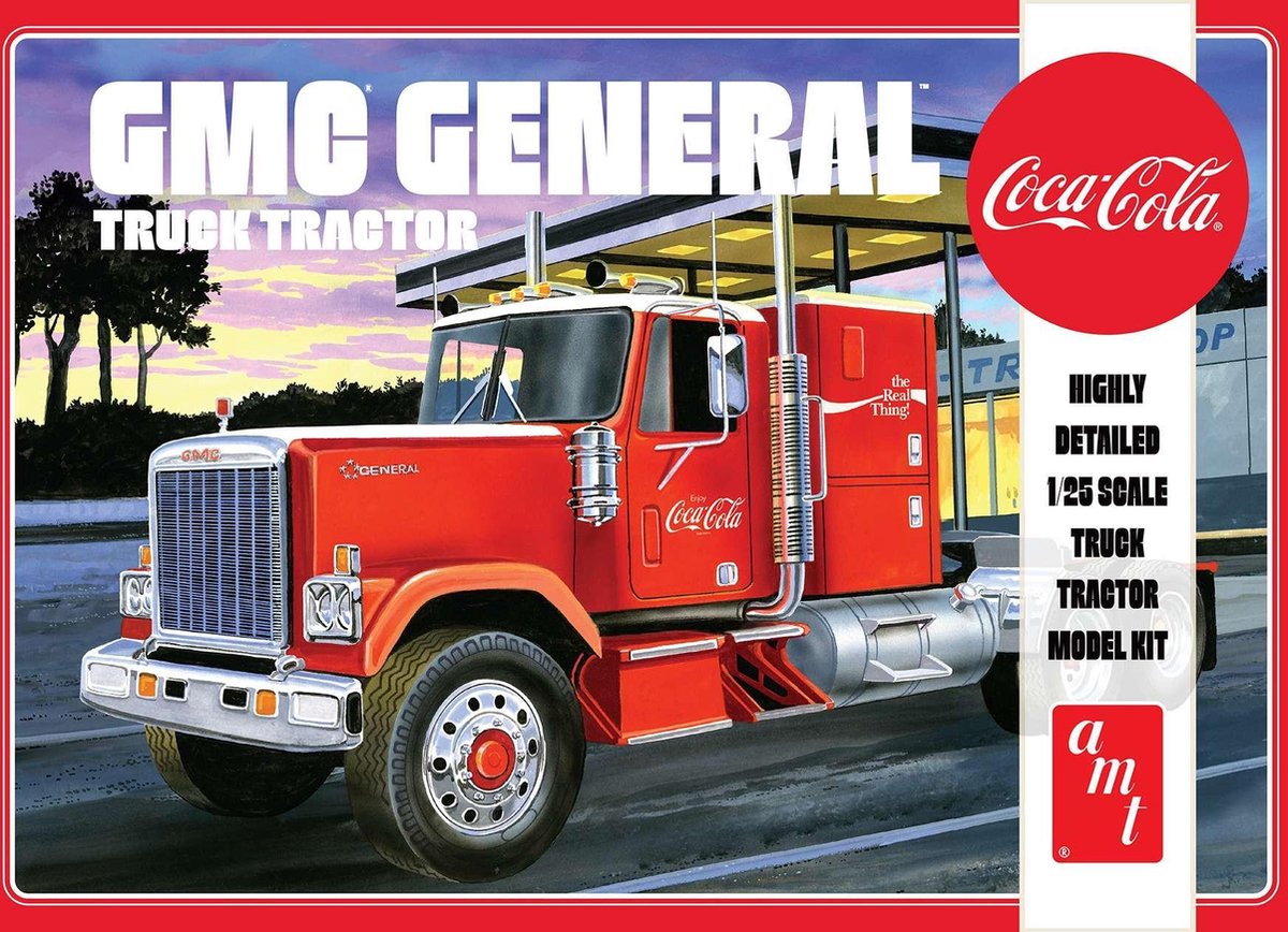 AMT Modelbouwpakket Militaire voertuigen - 1179 Coca Cola GMC General Truck Plastic - 1:25 - Modelbouw