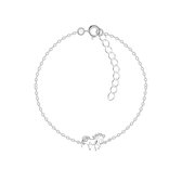 Joy|S - Zilveren armband - paard - 14 cm + 2 cm