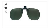 Luxe Flip Up Groen Clip-on zonnebril | Opklapbare Clipon opzet bril polariserend