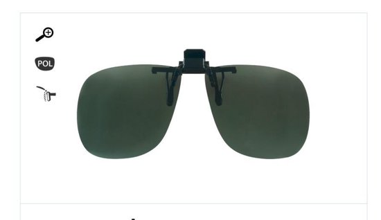 Luxe Flip Up Groen Clip-on zonnebril | Opklapbare Clipon opzet bril  polariserend | bol.com