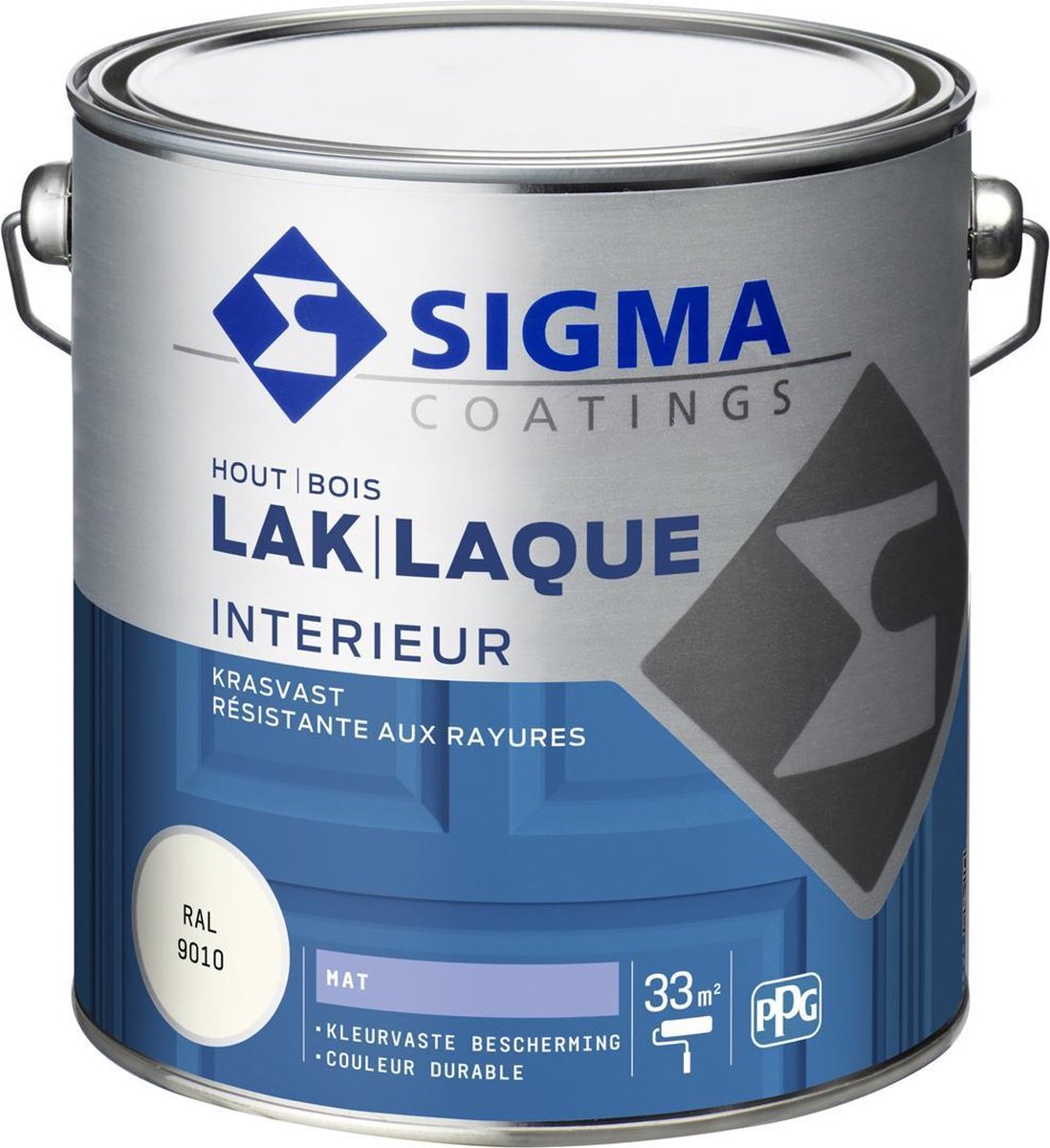Sigma Lak Interieur Hout Mat RAL 9010 2,5 Liter | bol.com