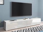 Mobistoxx Tv-meubel Dubai, TV kast Wit / hoogglans wit, tv meubel 180cm