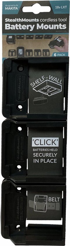 Raadsma - BATTERIJHOUDER VOOR MAKITA 18V ACCU (6 STUKS