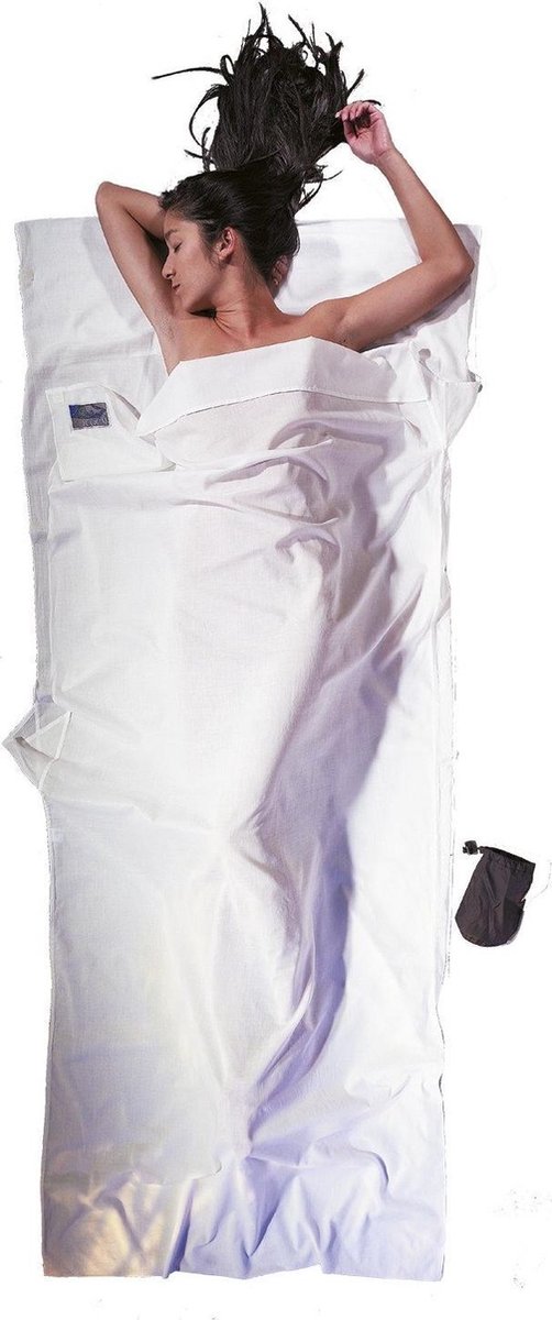 Cocoon Binnenslaapzak Mamo Travelsheet 220 X 88 Cm Katoen Wit van Cocoon — afbeelding 4