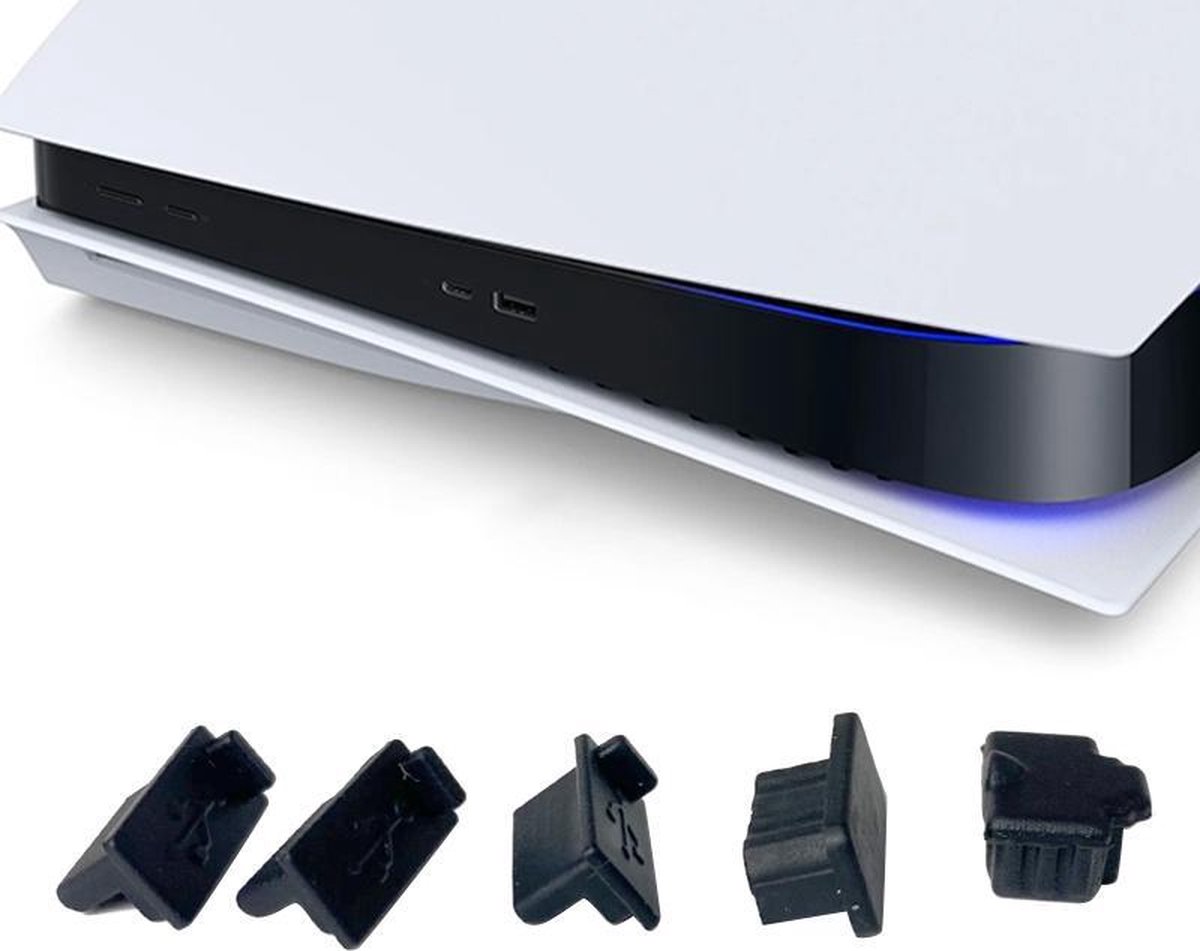 WiseGoods Premium PS5 Anti Stof Pluggen Siliconen Console Plugs PS5
