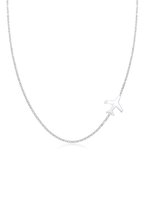 Elli Dames Halsketting Dames Vliegtuig Reizen Erwtenketting Trend in 925 Sterling Zilver