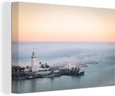 Tableau Toile Espagne - Brouillard - Phare - 90x60 cm - Décoration murale