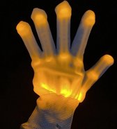 LED Handschoenen Geel · Lichtgevende Handschoenen · LED Gloves · Mix · Geel · Blauw · Rood · Wit · Groen · Verschillende Standen