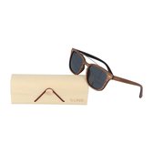 5one® Sardinia - houten zonnebril model Bridge - lens Grijs