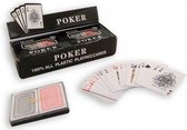 Jonotoys Speelkaarten Poker Rood/zwart 2-delig