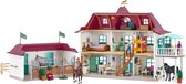 Schleich Horse Club Speelfigurenset - Lakeside Paardenboederij - Kinderspeelgoed voor Jongens en Meisjes - 5 tot 12 jaar - 107 Onderdelen - 42551