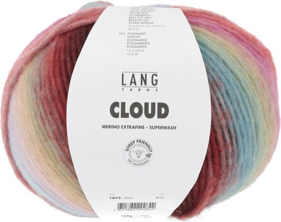 Lang Yarns Cloud - 05 Zonsopkomst - Chunky / Dik Merinowol Garen met Kleurverloop