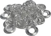 Gordijnringen Transparant 6 x 10 mm - 100 stuks  - Gordijn Ringen