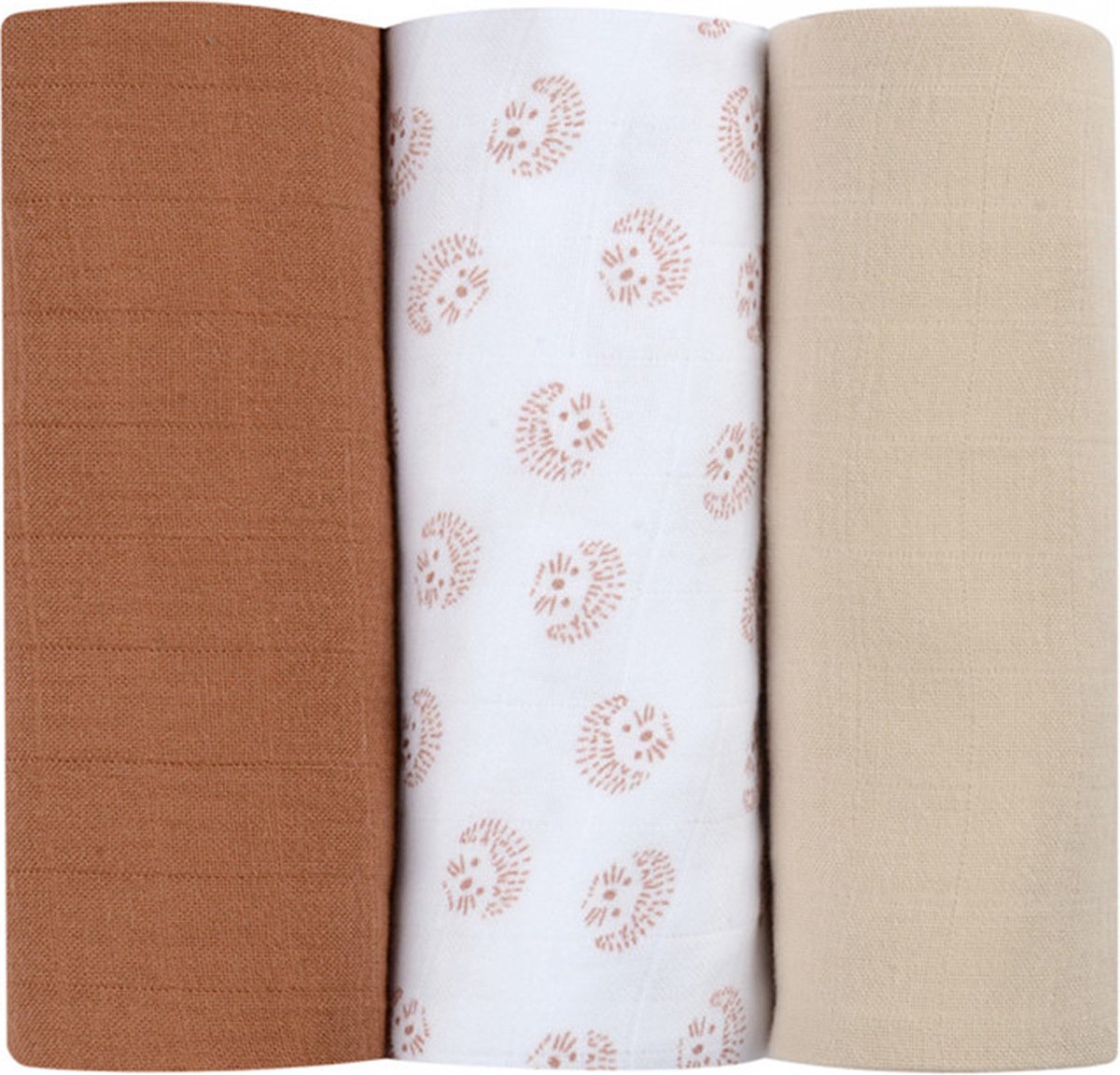 Goedkoopste Béaba Tetradoek Hedgehog Brown - 3 Stuks