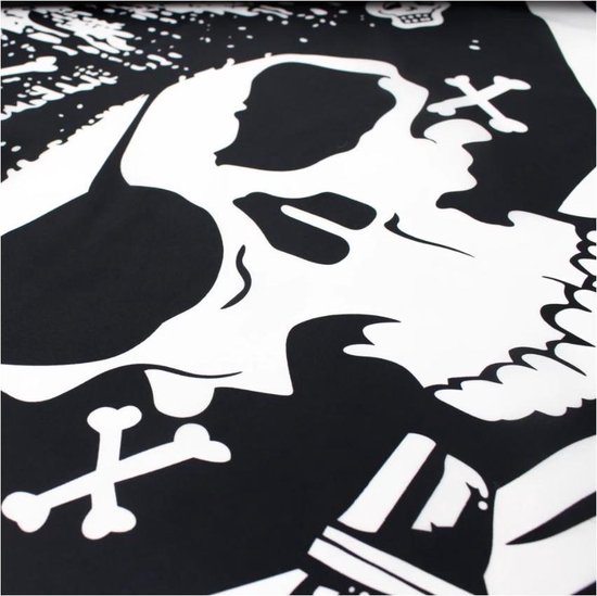 90x150cm Croix Mort Jolly Roger Pirate Drapeau Bannière Décoration