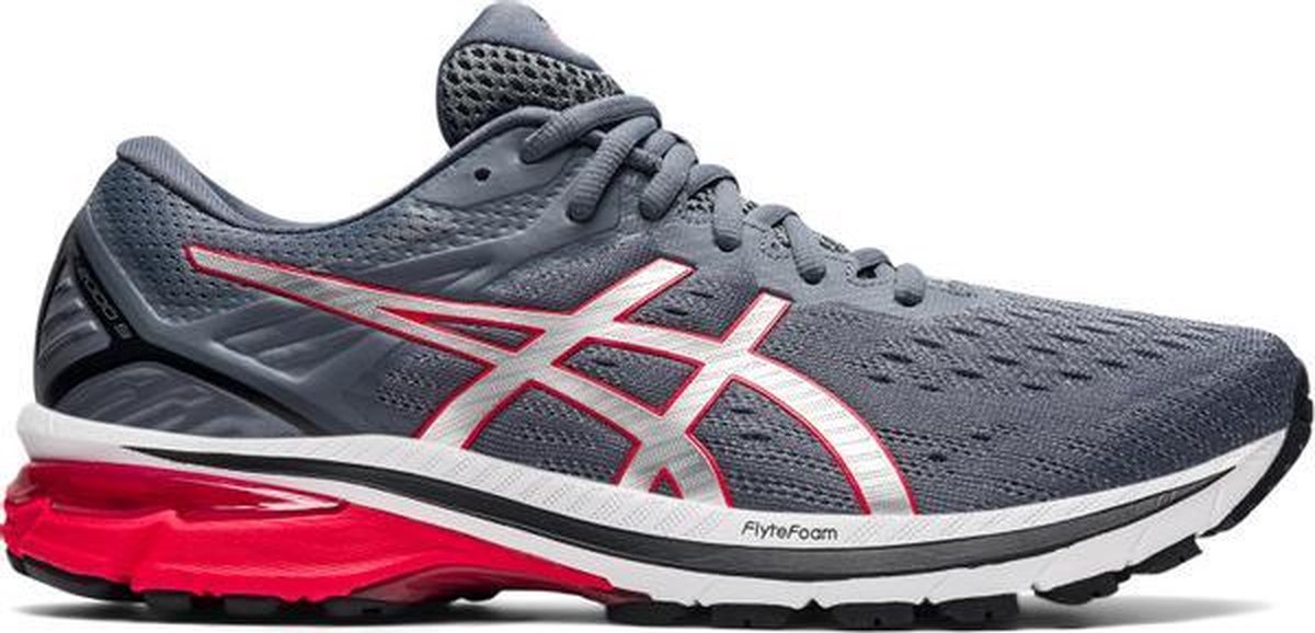 ASICS GT-2000 9 Heren - grijs/rood - maat 41.5 | bol.com