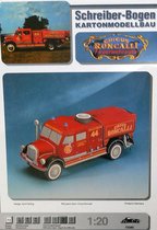 modelbouw, bouwplaat Brandweerauto, schaal 1/20