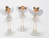 Set van 3 decoratieve beeldjes feeën - 14 cm