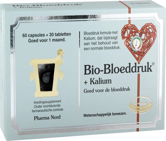 Pharmanord- Bio bloeddruk & kalium - 90 Capsules- Voedingssupplementen - Pharma Nord