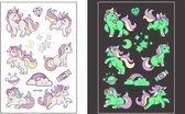 Kinder tattoo - Glow in the dark tattoo - Unicorn - 1 vel - Tijdelijke tattoo - Jongen - Meisje - Nep Tattoo