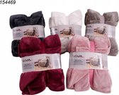 Fleece deken Flanel blanket Cashmere Touch Antraciet 150 x 200