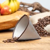 JOR Products® Koffiezetapparaat - Koffiebonen - Koffiefilterhouder - Duurzaam - Filter - RVS Gaas - 1-3 kops Chemex - Hario