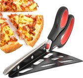 Ciseaux à pizza HGMD® - Coupe-pizza - Couteau à pizza - Coupe-pizza - Pelle à pizza 2 en 1