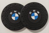 BMW Antislip Onderzetter - Siliconen - 72 mm - Set van 2 Onderzetters - Auto Accessoires