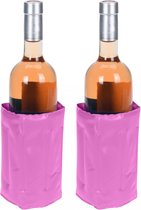 Splendole Set van 2 Wijnkoeler Champagnekoeler - Wijnfleskoelers Flessenhoes - Roze