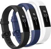 Eyzo Wearablebandje - 3-pack Siliconen Fitbit Alta / HR Smartwatchbandje - Vervangende Horlogebandjes - Large