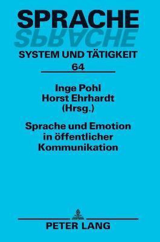 Sprache - System Und Tätigkeit- Sprache und Emotion in oeff ... - cover
