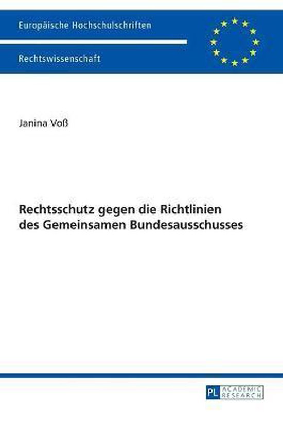 Rechtsschutz gegen die Richtlinien des Gemeinsamen Bundesaus ... - cover