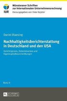 M�nsteraner Schriften Zur Internationalen Unternehmensrechnung- Nachhaltigkeitsberichterstattung in Deutschland und den USA