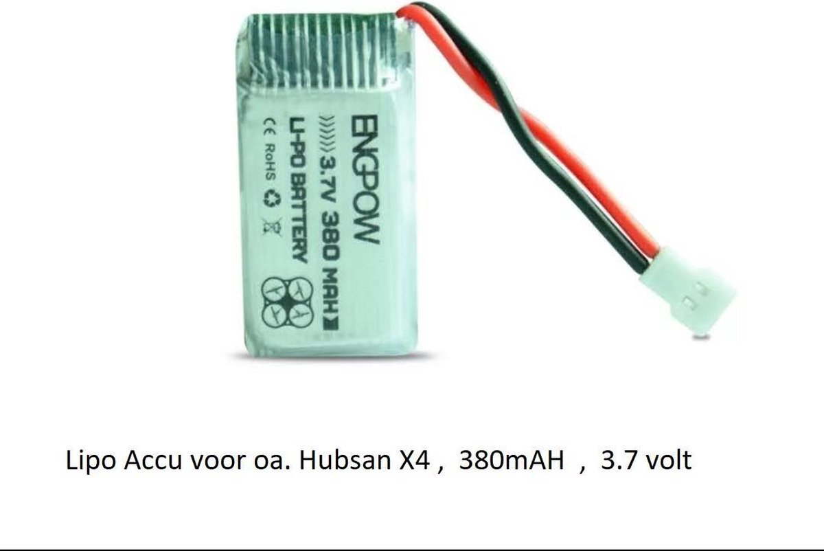 Hubsan Batterie per Hubsan X4 H107C H107D Syma X11 da 3.7V 380mAh RC 